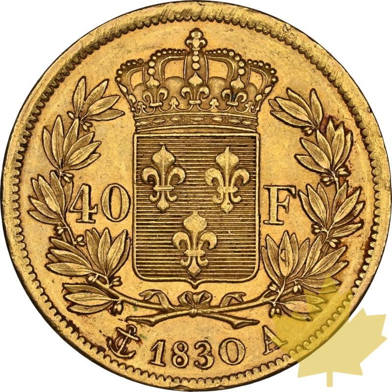 FRANCE-1830-A-40 FRANCS-CHARLES X-NGC AU58 - 20240313085653_FRANCE-1830-A-40FRANCS-r.jpeg