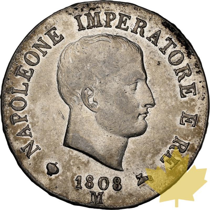 ITALIA-1808-M-5 LIRE Milano-NAPOLEON I-NGC XF45 - 20240313101907_ITALIE-1808-M-5LIRE-NAP-a.jpeg