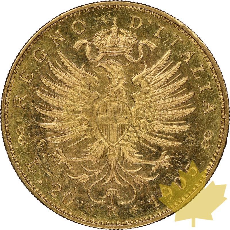 ITALIE-1905-R-20 LIRE-VITTORIO EMANUELE III-NGC MS63 - 20240314090310_ITALIE-1905-R-20LIRE-r.jpeg