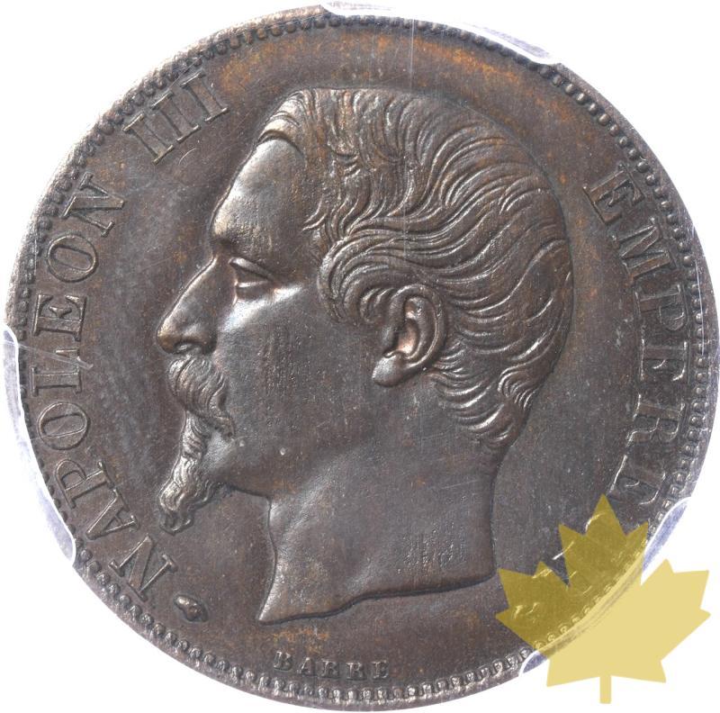 FRANCE-1858-ESSAI 5 FRANCS-PROVA-NAPOLEON III-PCGS SP64BN - 20240321102702_FRANCE-1858-5FRANCS-a.jpeg