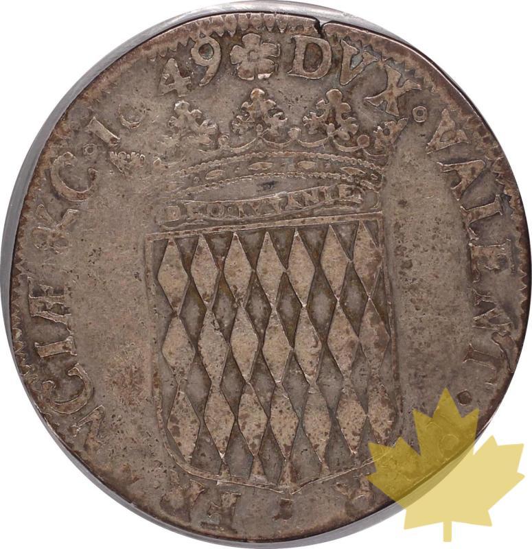 MONACO-1649-SCUDO-HONORÉ II GRIMALDI ECU-PCGS VG10 - 20240405150157_MONACO-1649-SCUDO-r.jpeg