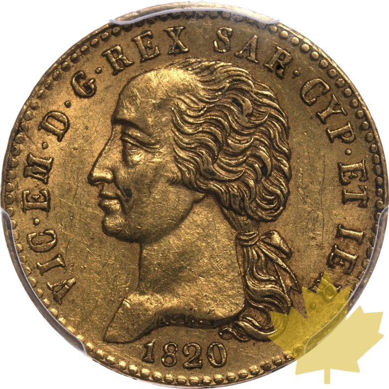 ITALIE-1820-L-20 LIRE-VICTOR EMMANUEL I-PCGS AU58 - 20240408115016_ITALIE-1820-L-20LIRE-a.jpeg
