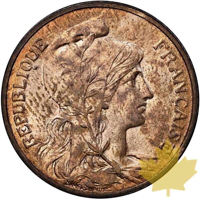 FRANCE-1904-5 CENTIMES-DANIEL DUPUIS-NGC MS65RB - 20240513150554_FRANCE-1904-5CENT-A.jpeg