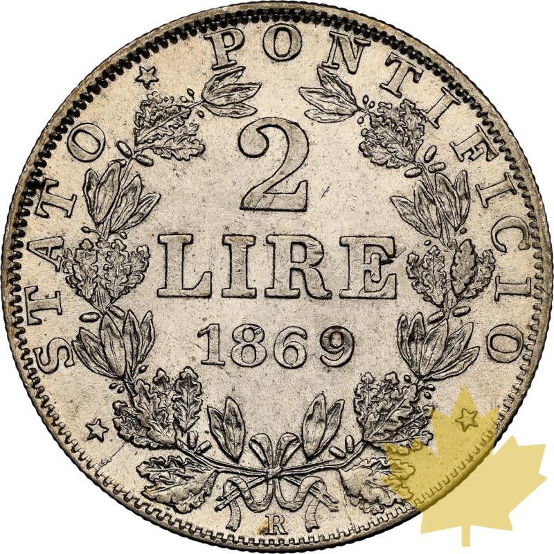 ITALY-1869R-2 LIRE-PIUS IX-NGC AU58 - 20240514113232_ITALIE-1869R-2LIRE-r.jpeg