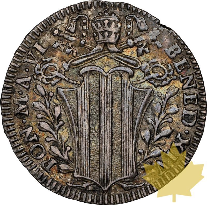 ITALY-1746-GROSSO-BENEDICT XIV-NGC AU53 - 20240514113504_ITALIE-1746-GROSSO-r.jpeg