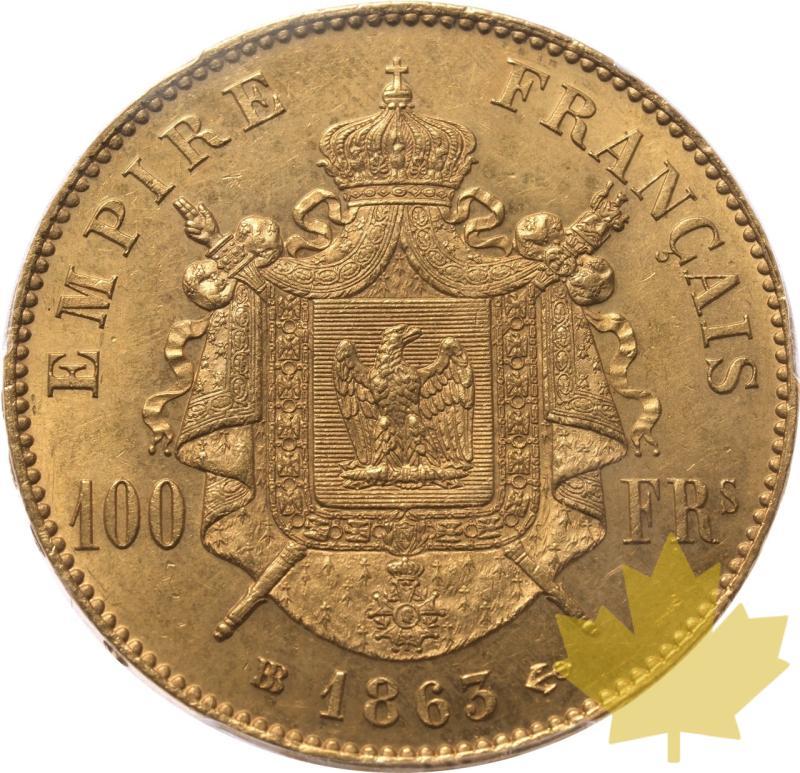 FRANCE-1863 BB-100 FRANCS-NAPOLEON III-PCGS MS62 - 20240626113603_FRANCE-1863-100FR-r.jpeg