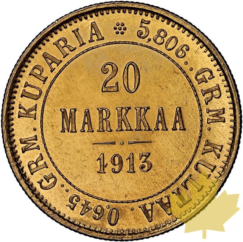 FINLANDIA-1913-S-20 MARKKAA-NICOLAS II-NGC MS65 - 20240627111727_FINLANDE-1913-S-20MARK-r.jpeg