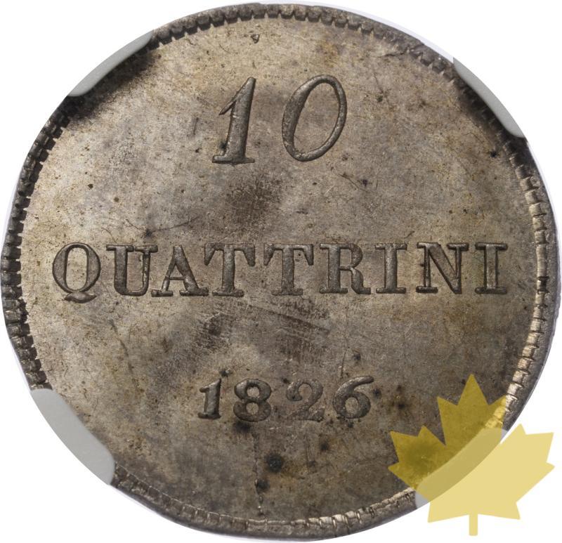 ITALY-1826-10 QUATTRINI-LEOPOLD II-NGC MS64 - 20240704115244_ITALIE-1826-10QUAT-r.jpeg