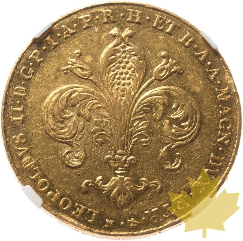 ITALIA-1827-80 FIORINI-LEOPOLDO II-NGC AU58 - 20240704165452_ITALIE-1827-80FIORINr.jpeg