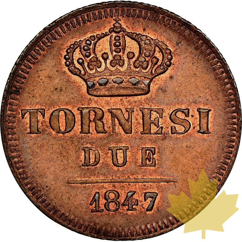 ITALIA-1847-2 TORNESI-FERDINAND II-NGC  MS64BN - 20240705102708_ITALIE-1847-2TORNESI-r.jpeg