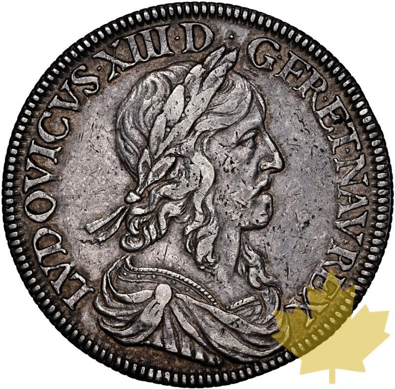 FRANCE-1643-A-1/2 ECU- LOUIS XIII-NGC XF 45 - 20240705110328_FRANCE-1643-A-12ECU-a.jpeg
