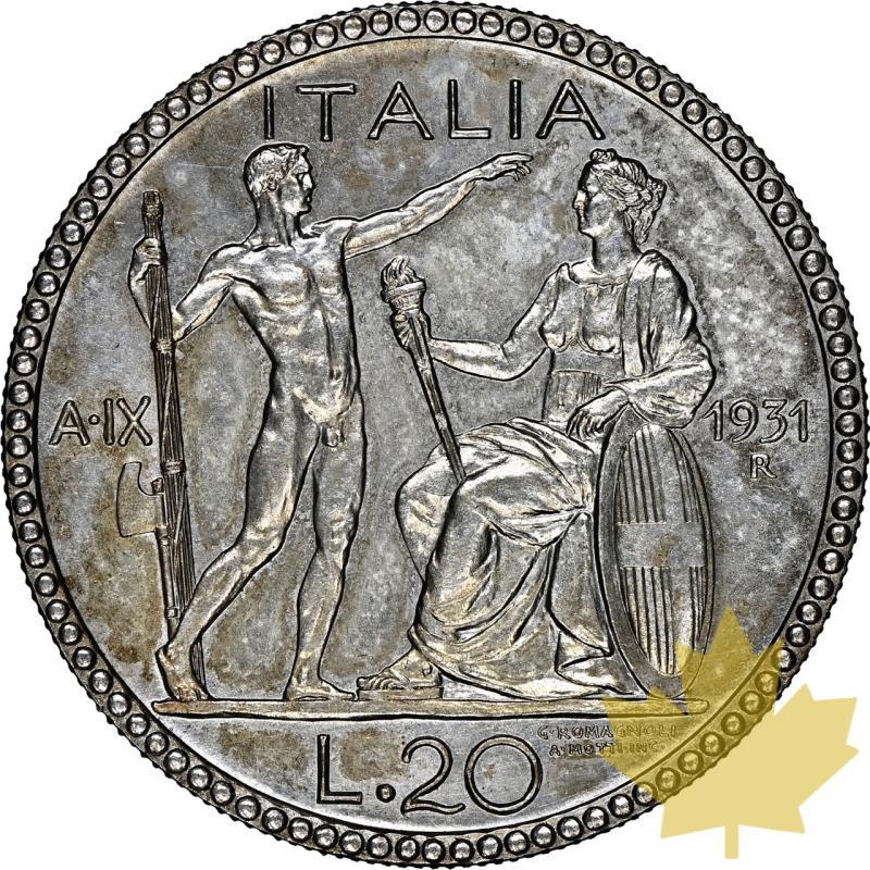 ITALIA-1931-R-20 LIRE-VITTORIO EMANUELE III-NGC MS63 Estrem RARO - 20240705130135_ITALIE-1931-R-20LIRE-VIC-r.jpeg