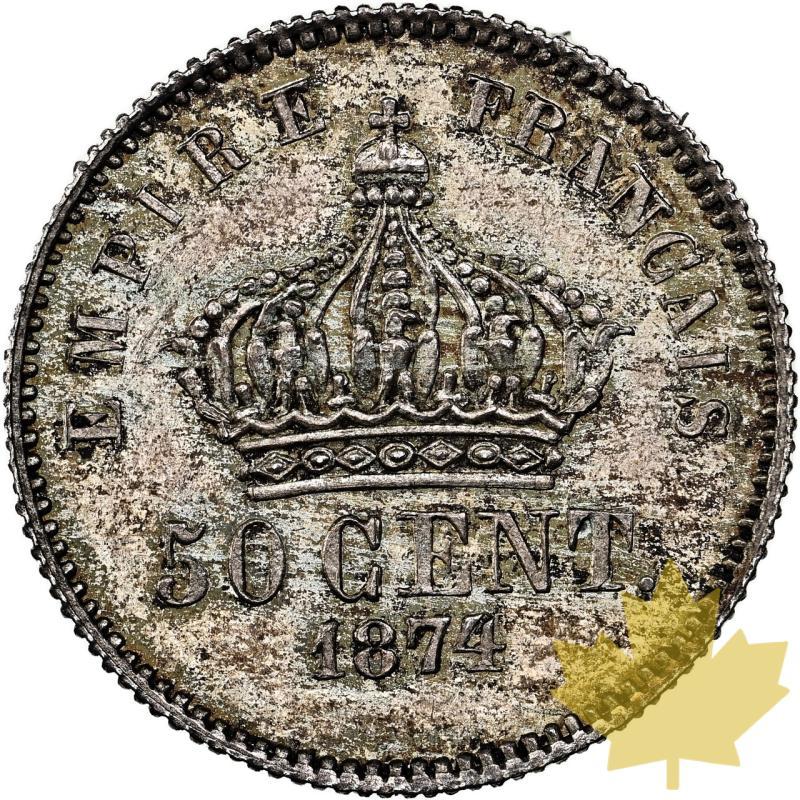 FRANCE-1874-50 CENT-NAPOLEON IV-NGC MS64 - 20240705161315_FRANCE-1874-50CENT-r.jpeg