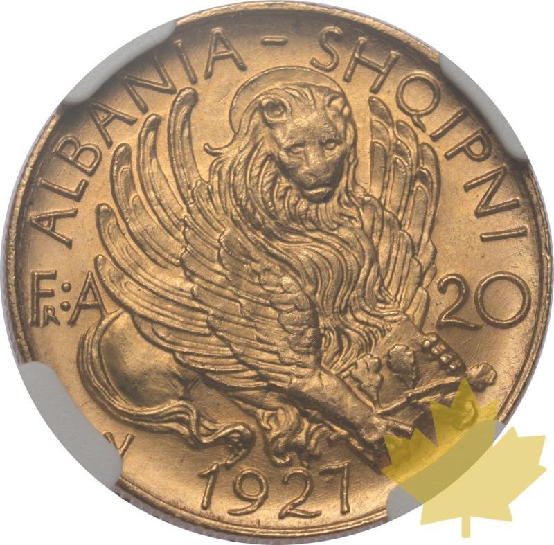 ALBANIE-1927-V-20 FRANGA-NGC MS64 - 20240708143914_ALBANIE-1927-V-20FRAN-r.jpeg