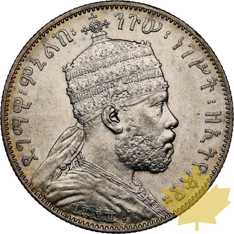 ETHIOPIA-1889-1/2 BIRR-MENELIK II-NGC AU55 - 20240920165646_ETHIOPIE-1889-12BIRR-a.jpeg