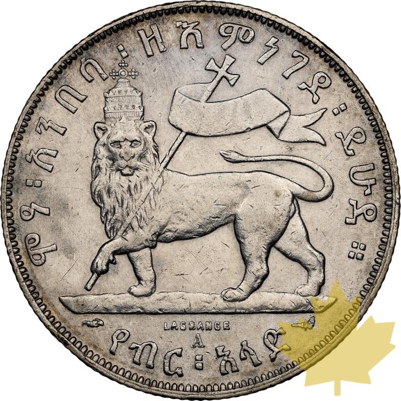 ETHIOPIA-1889-1/2 BIRR-MENELIK II-NGC AU55 - 20240920165646_ETHIOPIE-1889-12BIRR-r.jpeg