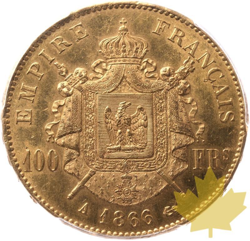 FRANCE-1866-A-100 FRANCS-NAPOLEON III-PCGS MS62 - 20240923155416_FRANCE-1866-A-100FRANCS-r.jpeg