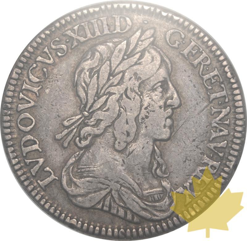 FRANCE-1643-A-1/4 ECU-LOUIS XIII-PIEFORT-NGC XF40 - 20241010163914_FRANCE-1643-A-14ECU-a.jpeg