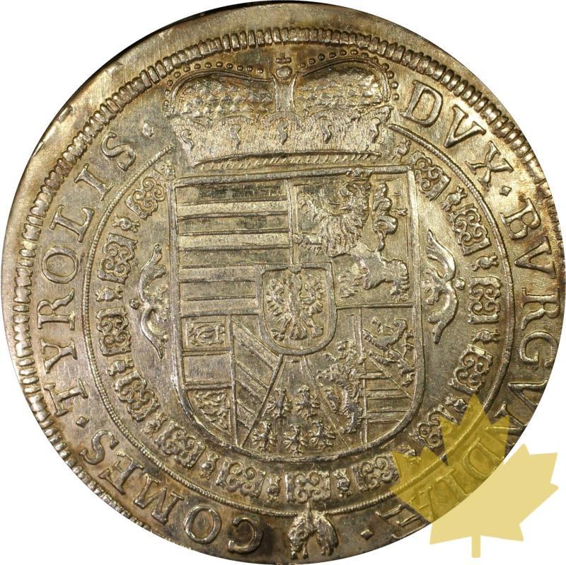 AUSTRIA-1654-1/2 THALER-FERDINAND CHARLES-PCGS MS62 - 20241011164744_AUTRICHE-1654-12THALER-r.jpeg