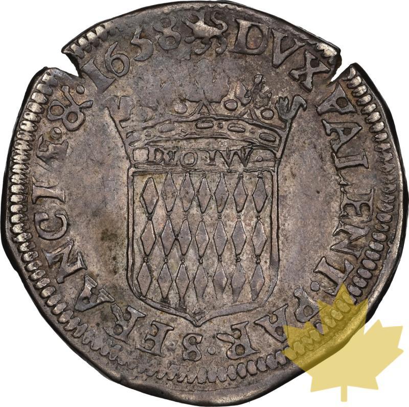 MONACO-1658-5 SOLS-HONORE II-NGC AU55 - 20241129152545_MONACO-1658-5SOLS-r.jpeg