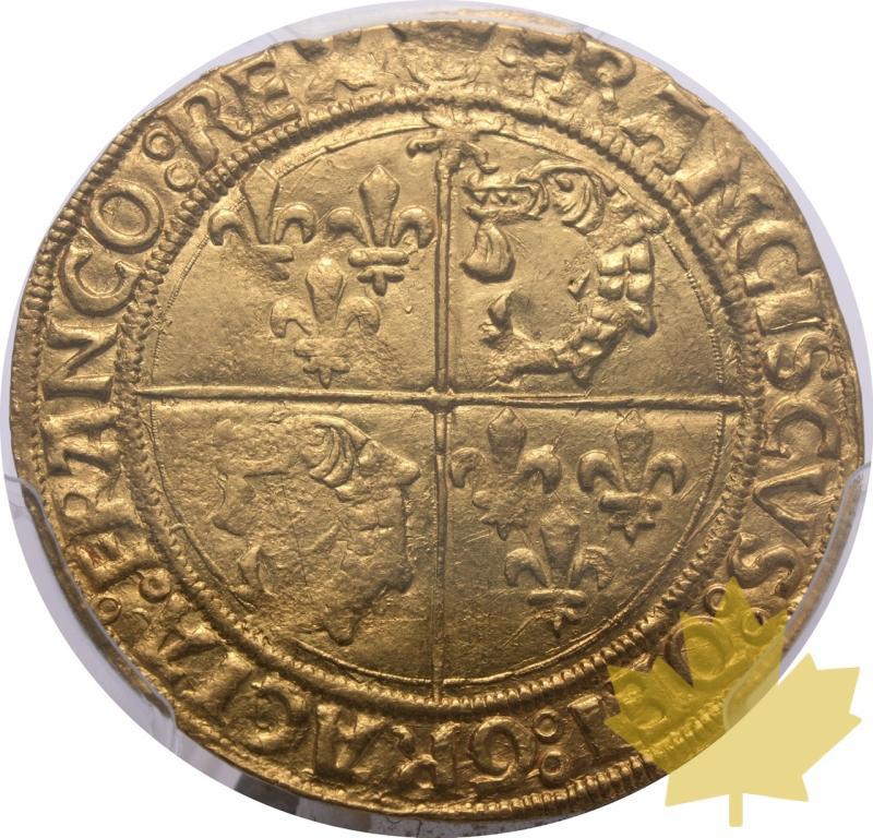 FRANCE-1515-1547-ECU D'OR-FRANCOIS I-PCGS AU58 - 20241204115523_FRANCE-1515-ECU-cremieu-a.jpeg