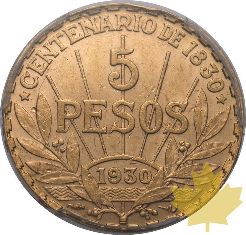 URUGUAY-1930-5 PESOS-PCGS AU55 - 20241205115108_URUGUAY-1930-5PESOS-r.jpeg