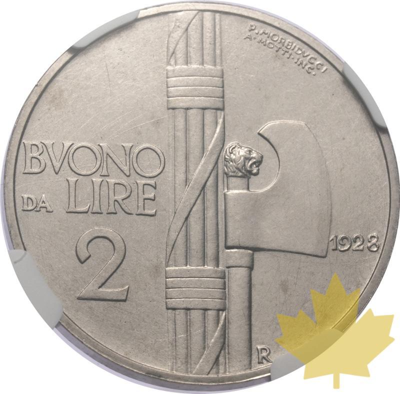 ITALIA-1928R-2 LIRE-VITTORIO EMANUELE III-NGC MS66 - 20241205134020_ITALIE-1928R-2LIRE-VICT-r.jpeg
