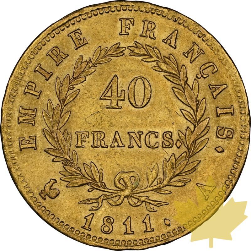 FRANCE-1811A-40 FRANCS-NAPOLEON I-NGC AU58 - 20241205151032_FRANCE-1811A-40FRANCS-NAP-r.jpeg