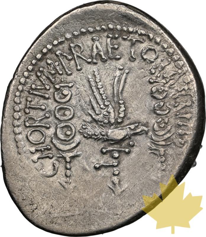 ROMAN IMPER-30 BC-DENARIUS-MARC ANTONY-NGC XF 4/5-3/5 - 20250218084109_30BC-DENARIUS-MARCANTONY-r.jpeg