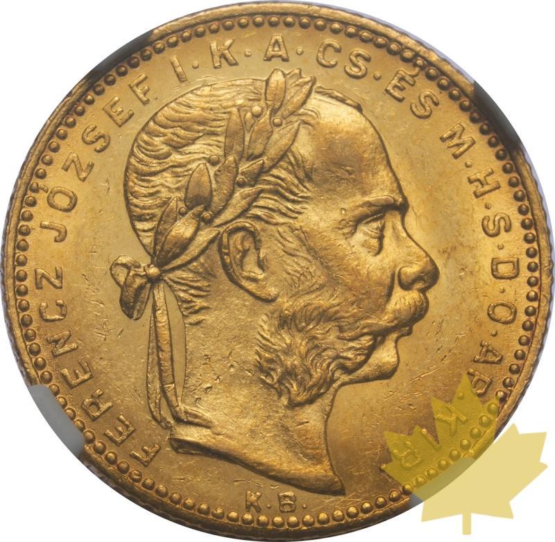 UNGHERIA-1881-KB-20 FRANCS-FRANCIS JOSEPH I-NGC MS61 - 20250218132134_HUNGARY-1881-KB-20FRANCS-a.jpeg