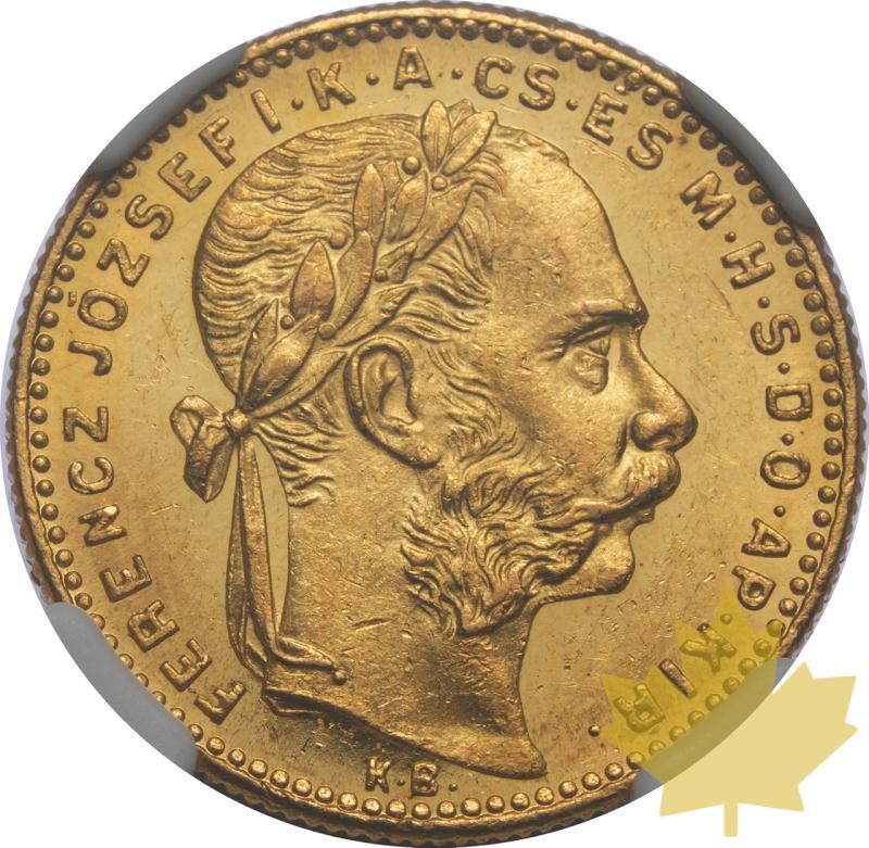 UNGHERIA-1891-KB-20 FRANCS-FRANCIS JOSEPH I-NGC MS62 - 20250218132805_HUNGARY-1891-KB-20FRANCS-a.jpeg