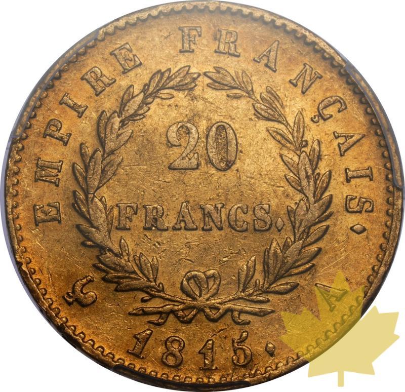 FRANCE-1815-A-20 FRANCS-NAPOLEON-PCGS XF45 - 20250313102137_FRANCE-1815-A-20FRANCS-r.jpeg