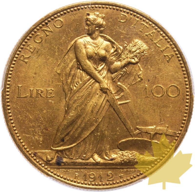 ITALIE-1912-R-100 LIRE-VICTOR EMMANUEL III-PCGS MS62+ - 20250313131539_ITALIE-1912-R-100LIRr.jpeg