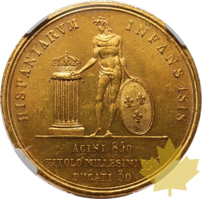 ITALY-1818-30 DUCATI-FERDINAND I-NGC MS62+ - 20250313145202_ITALIE-1818-30DUCATI-FERD-r.jpeg