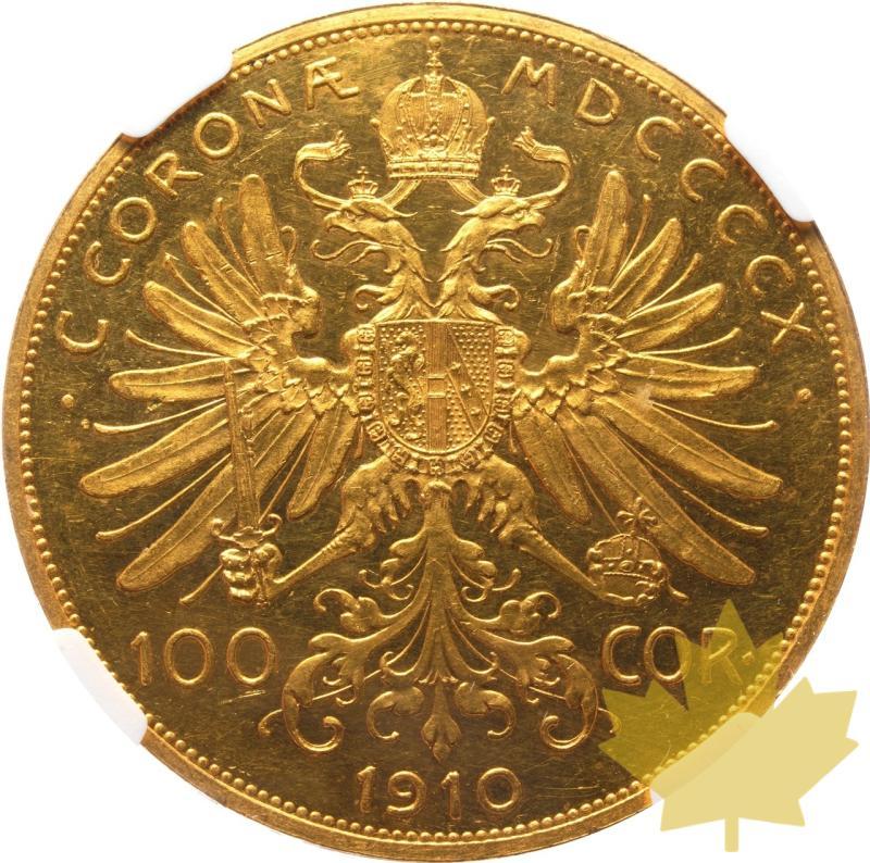 AUTRICHE-1910-100 CORONA-FRANCOIS JOSEPH I-NGC PL61 - 20250313153049_AUSTRIA-1910-100CORONA-r.jpeg