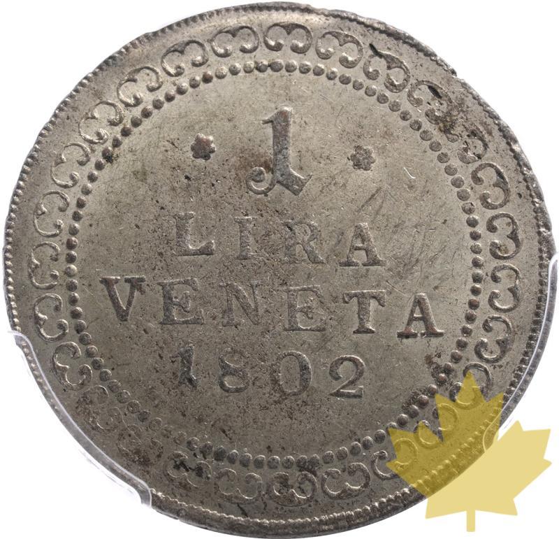 ITALY-1802-1 LIRA VENICE-FRANCIS II-PCGS MS63 - 20250325093256_ITALY-1802-1LIRA-FRANCISII-r.jpeg