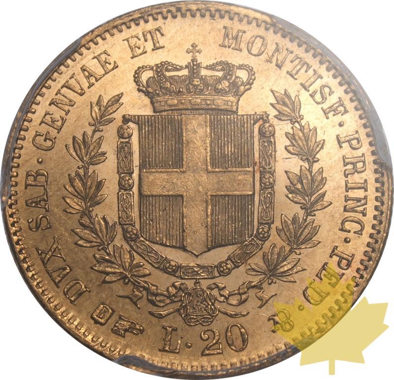 ITALIA-1857-B-20 LIRE-VITTORIO EMANUELLE I-PCGS MS63 - 20250325094202_ITALY-1857-B-20LIRE-VICEMM-r.jpeg