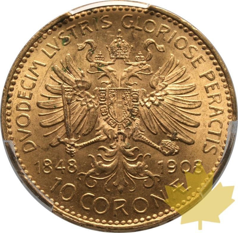 AUSTRIA-1908-10 CORONE-Francesco Giuseppe I-PCGS MS64 - 20250325095325_AUSTRIA-1908-10CORONA-r.jpeg