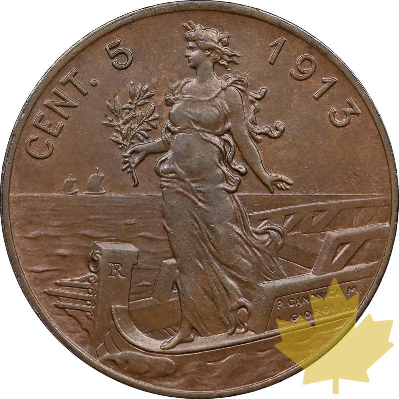 ITALY-1913-R-5 CENTESIMI-VITTORIO EMMANUELE III-NGC MS65BN - 20250408161824_ITALY-1913-R-5CENTESIMI-r.jpeg