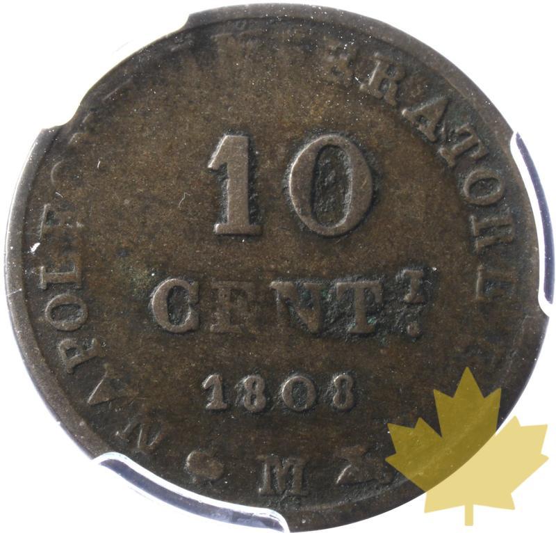 ITALIE-1808-M-10 CENTESIMI-NAPOLEON-PCGS VF20 - 20250424135336_ITALY-1808-M-10CENT-r.jpeg