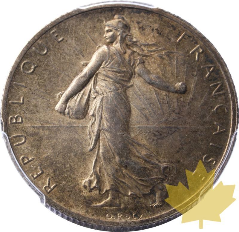 FRANCE-1898-2 FRANCS Semeuse-PCGS AU58 - 20250424170057_FRANCE-1898-2FRANCS-a.jpeg