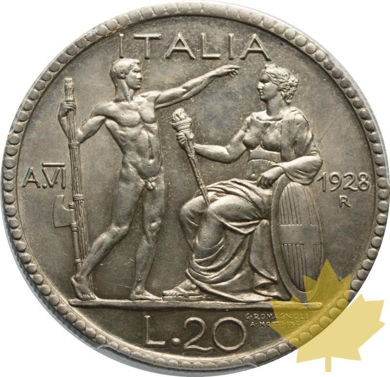 ITALIE-1928-R-20 LIRE-VICTOR EMMANUELE III-PCGS MS64 - 20250425145645_ITALY-1928-R-20LIRE-EM-r.jpeg