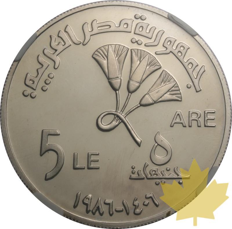 EGITTO-AH1406/1986-5 POUND-NGC PF66 ULTRA CAMEO - 20250527084739_EGITTO-AH14061986-5POUND-R.jpeg