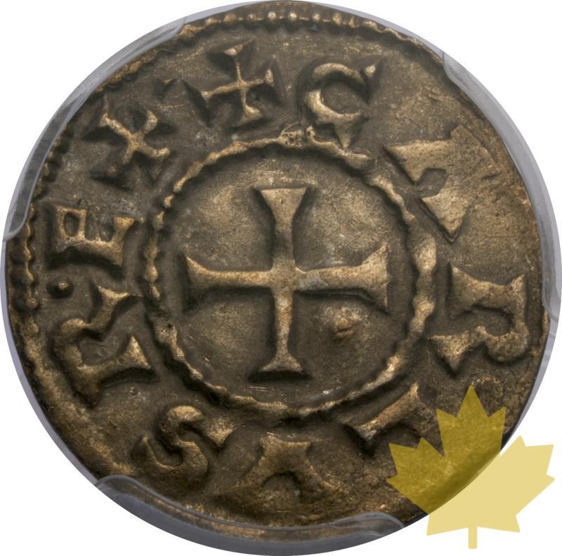 FRANCE-840-877-Denier-CARLO IL CALVO-PCGS AU55 - 20250527091045_FRANCE-840-877-Denier-R.jpeg