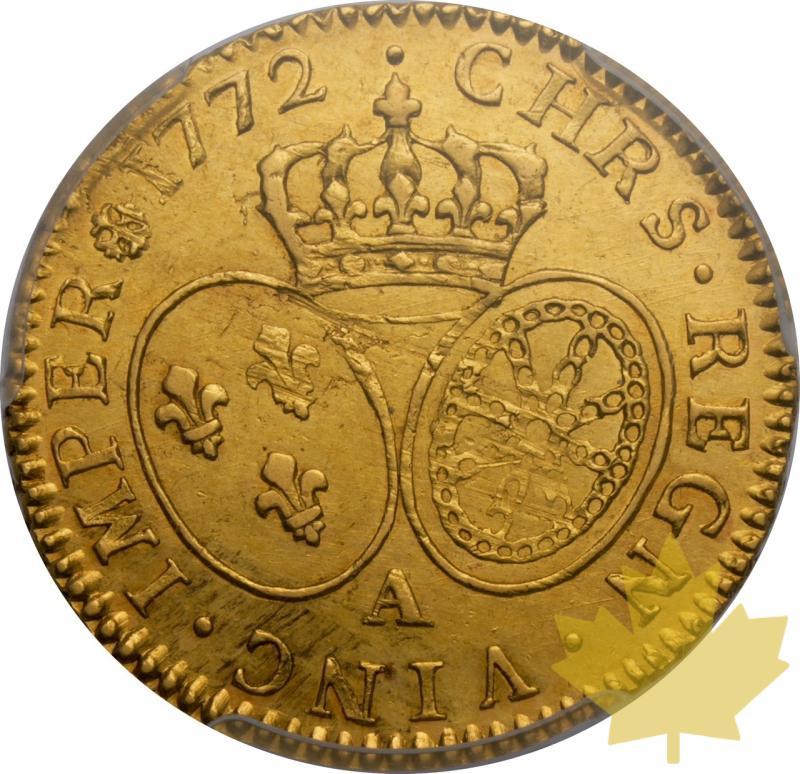 FRANCE-1772-A-LOUIS D'OR-LOUIS XV-PCGS MS 62 - 20250527113943_FRANCE-1772-A-LOUIS-r.jpeg