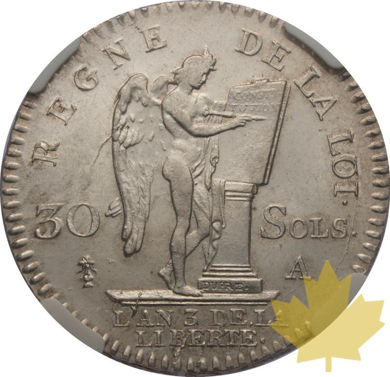 FRANCE-1791 A-30 SOLS-CONVENTION 1792-1795-NGC MS62 - 20250527135552_FRANCE-1791A-30SOLS-r.jpeg