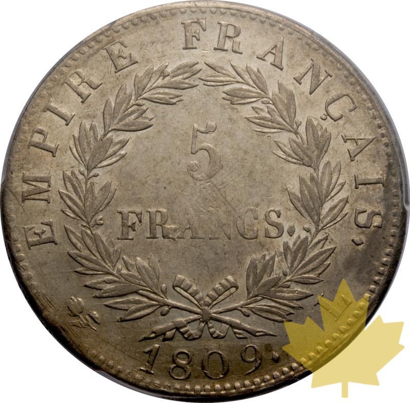 FRANCE-1809 L-5 FRANCS-BAYONNE-PCGS AU53 - 20250527163002_1809L-5FRANCS-BAYONNE-r.jpeg
