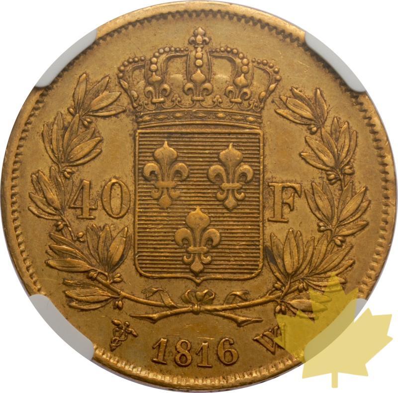 FRANCE-1816W-40 FRANCS-LUIGI XVIII-NGC AU 58 - 20250527165257_FRANCE-1816W-40FRANCS-r.jpeg