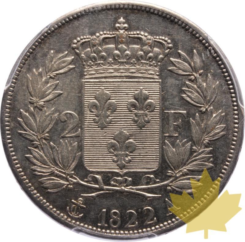 FRANCE-1822 A-2 FRANCS-Louis XVIII 1814-1815-PCGS Genuine - 20250527165932_FRANCE-1822A-2FRANCS-r.jpeg
