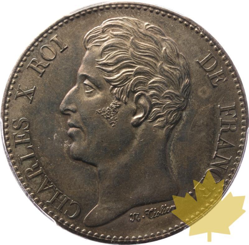 FRANCE-1825-MODULO DA 5 FRANCHI-CHARLES X-PCGS SP58 - 20250527170314_FRANCE-1825-MODULEOF-a.jpeg